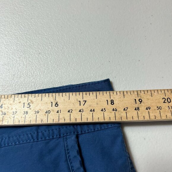 Columbia Shorts Mens 36 Blue Chino‎ FLAW Washed Out Flat Front Cotton Classic - Picture 5 of 9
